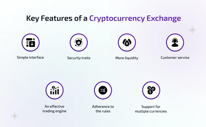 key features of a cryptocurrency exchange