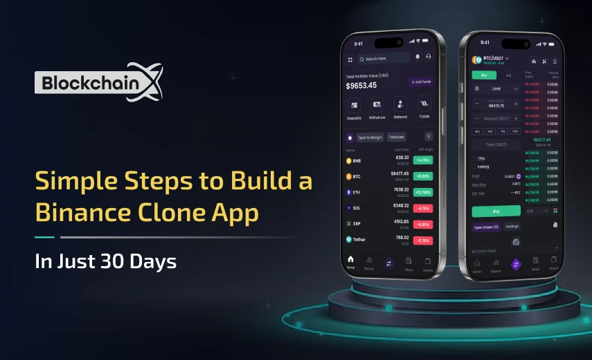 simple steps to build a binance clone app in just 30 days